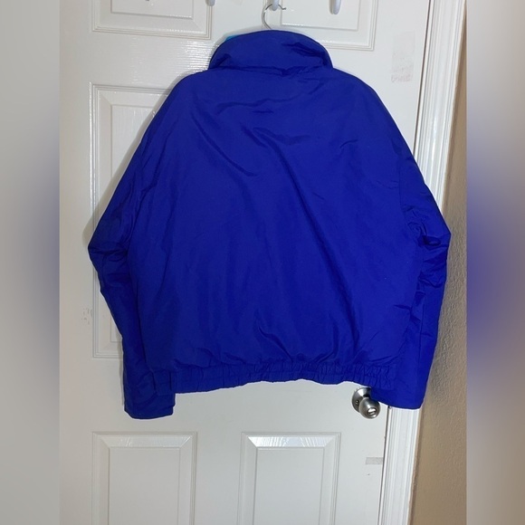 Vintage LL Bean Down Full Zip Jacket Nylon Windbreaker Coat Blue L Men USA Made  - Picture 7 of 11